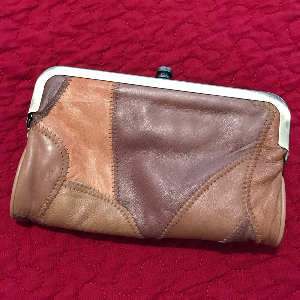 Ecote Brown Patchwork Clutch